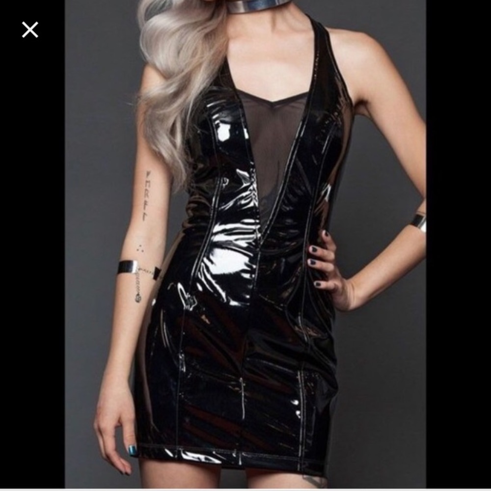 Lip Service vinyl dress rare